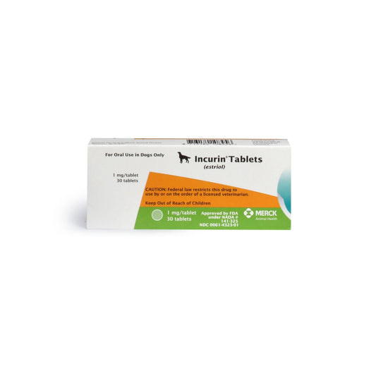 INCURIN (Estriol) Tablets for Dogs, 1-mg, 30 Tablets