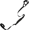 Gooby Wristband Surfer Leash + Traffic Handle, Black, 6 FT