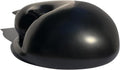 FUFYUKEY Cat Urn, Black Resin, Sleeping Kitty Pet Memorial Keepsake Funeral Urn for Cats Ashes, Up to 8kg, 7.87 x 7.87 x 3.15 inches