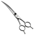 Fenice Totem Dog Grooming Scissors: 7 inch Pet Curved Shears Made Of Japanese 9CR Advanced Stainless Steel Professional Grooming Scissors for Dogs Cats and Other Pets