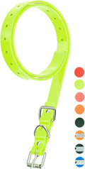 Dog Collar Strap for Most of Electronic Training Shock Collar Receivers-Adjustable Durable Waterproof Odorless 3/4 Inch 