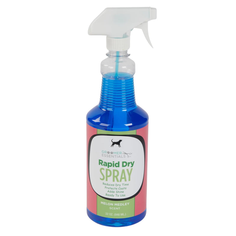 GROOMER ESSENTIALS Rapid Dry Spray - Fast Drying and Conditioning - 32 oz.