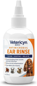 Vetericyn Plus Dog Ear Rinse | Dog Ear Cleaner to Soothe and Relieve Itchy Ears, Safe for Cat Ears, Rabbit Ears, and All Animal's Ear Problems. 3 Ounces