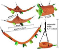 5Pcs Hamster Hammock Sugar Glider Hammock Set for Animal