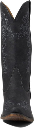 ROPER Womens Tall Stuff Embroidery Snip Toe Casual Boots Mid Calf Low Heel 1-2"