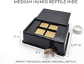 Medium Humid Hide for Bearded Dragon, Corn Snake, Ball Python, Crested Gecko, Snake, Lizard, Leopard Gecko, Turtle, Tort
