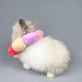 Adjustable Rabbit Protection Cone Collar,Soft Pet Recovery Collar for Rabbit/Chinchilla/Guinea Pigs/Kitten After Surgery