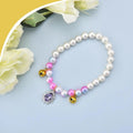 Pearl Cat Collar with Bell Rhinestones Teardrop Pet Necklace for Small Dog Colorful Pearls Elastic Charm Collar for Cats Puppy Wedding Party Dress Accessories