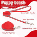 Orange Cat Collar and Leash Set, Reflective Puppy Collar and Leash Adjustable Quick Release Dog Collars for Small Dogs with Bell for Tiny Little XXS XS Extra Small Breed Pets Kittens Girls Boys