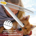 HASHIMOTO Chunkers Dog Grooming Scissors, 26 Teeth, 8.0 inch for Large Dog Grooming, 70% Thinning Rate for Thick Fur Tri