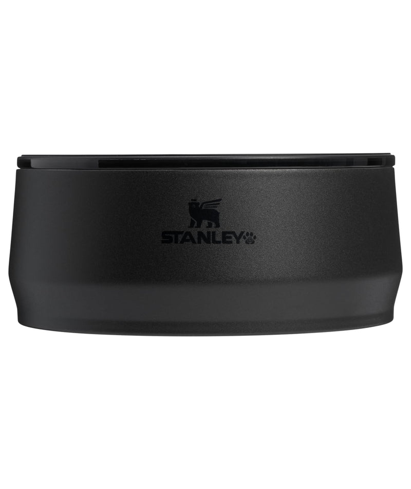STANLEY Pet Bowl | 3-Cup (24 oz) Insulated Stainless Steel Dog & Cat Bowl | Splash-Resistant Lid | Dishwasher Safe | BPA-Free | Black 2.0