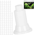 100Pcs Aquarium Divider Support Feet Adjustable Height Design PVC Tank Partition Legs for Fish Tank Cleaning Decoration