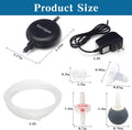 Nano Ultra Quiet Aquarium Air Pump 1.5W Mini Oxygen Aerator with Accessories for 1-15 Gallon Fish Tank Super Silent Blac