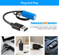 DaToo USB Mini Aquarium Air Pump Ultra Quiet Fish Tank Air Pump with Black Hanging Clasp Portable Aquarium Oxygen Aerato