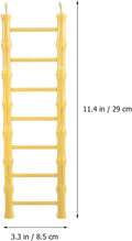 Yardwe Hamster Ladder Bird Ladder for Bird Cage Plastic Yellow