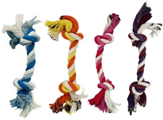 Knivel Puppy Rope Toys for Small Dogs - Puppy Teething Toys - Knots Dog Toy for Smart Newborn Pet and High Active Puppies - Doggy Mini Dental Pack of 4