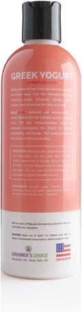 Bark2Basics Strawberries & Cream Greek Yogurt Protein Rich Dog Shampoo, 16 oz - Natural Ingredients, Protein Rich, Super Moisturizing and Hydrating, Repairs Damaged Dry Itchy Hair