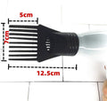 2Pcs Black Plastic Universal Blow Hair Dryer Comb Attachment for Straightening, Detangling - Nozzle Hairdressing Salon C