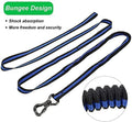 XiaZ Dog Tie Out Cable, 100ft Dog Trolley Runner Cable for Dogs up to 250lbs, Pet Lead for Yard, Camping, Outdoor, with 8 Ft Nylon Bungee Runner, Cable Sling to Protect Trees