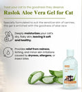Raslok Aloe Vera Gel for Cats (Feline) 99% Natural, Hydrating Skin & Coat Care – Free from Paraben, Alcohol, Fragrance & Color – 220gm (7.7oz)