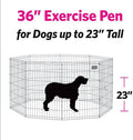 New World by MidWest 36-Inch Exercise Pen, No Door, 16 Sq Ft Play Area