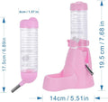 Guardians Hamster Water Bottle, Little Pet Automatic Drinking Bottle with Food Container Base Hut Hanging Water Feeding 
