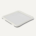 Basics Dog Training Pad Holder with Secured Latches, Extra Thick and Non-Slip Base, Recycled Plastic, 22 inch, Small, White and Charcoal