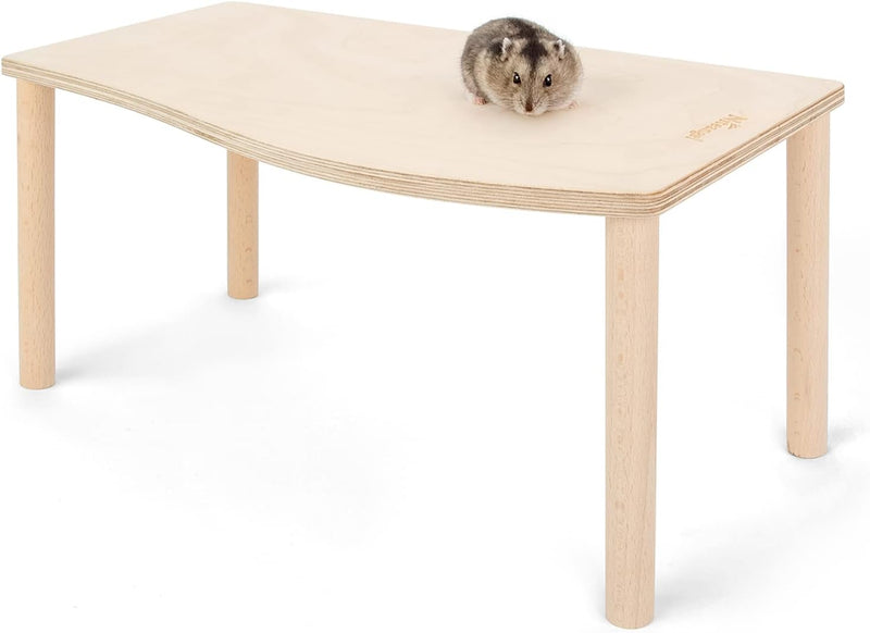 Niteangel Hamster Play Wooden Platform: Wave- 15.7
