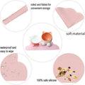 JiangYanus Dog Cat Food Bowl Mat, Waterproof Silicone Pet Feeding Mat