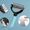 Pet Dematting Comb Set for Long Hair Grooming