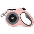 CROWN PAWS 16 ft Retractable Dog Leash for Extra Large Dogs up to 130 lbs,Tangle-Free Nylon Tape,Pink Dan24 XL