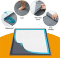 Silicone Dog Pee Pad Holder for Standard 24x24 in Pads, Non-Slip Leak-Proof Puppy Pad Tray, Portable Puppy Training Mat with Raised Edges for Floor Protection, Easy to Clean