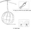 Tfwadmx Rabbit Hay Feeder, Grass Play Hay Ball Chew Toy Stainless Steel Food and Grass Frame Bowls, Small Animals Hay Ma