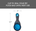 Dexas Popware for Pets Collapsible Klip Scoop, 3-in-1 Pet Food Scoop, Measuring Cup and Bag Clip