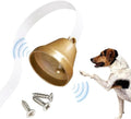 GoGo Bell Dog Doorbell for Housebreaking/Housetraining Door Bell/Potty Training Your Poochie to Let You Know When they Need to Tinkle (White, Qty 1)