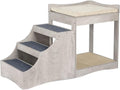 unipaws Pet Bunk Bed with Removable Step for Dog and Cat, Window Perch Seat