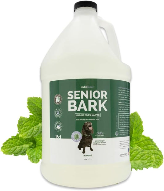 Bark2Basics Senior Bark Dog Shampoo for Senior Dogs, Itchy Skin, 1 Gallon