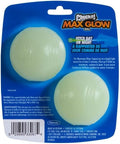 Chuckit! Max Glow Balls, Bouncy Ball for Dogs, Medium, 2.5in, 2 Pack