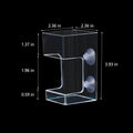 Square Fish Feeder Box No Mess Aquarium Food Catcher Tank Accessories Feeding Tube Holder for Betta Fish Blood Worm Food