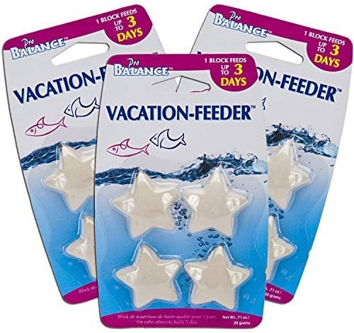 Penn-Plax Pro Balance Vacation Fish Feeder – Slow Release Food that’s Great for Weekend Vacays: 1 Block Feeds up to 3 Da