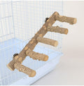 AWXZOM Natural Wood Bird perches Bird Ladder Perch Parrot Ladder Hamster Climbing Toys Nature Wood Stand Parrot Chew Toy for Small Animal