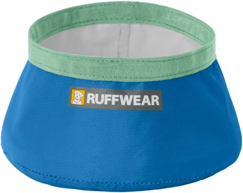Ruffwear, Trail Runner Collapsible Dog Bowl, 4.2 Cups (1 L), Blue Pool