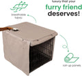 Molly Mutt Tan Dog Crate Cover, Non-Toxic & 100% Cotton, 24"x18"x21"