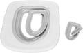 LBEC Cat Toilet Trainer, Removable Reusable Universal Cat Toilet Training Kit Safe for Home for Pet (White Tray, 1 Gray 