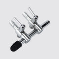 Aquarium Air Pump Splitter 7 in 1 Set 2-Way Air Flow Control Lever Valve & 2 Non-Return Check Valves & 4 Suction Cups fo