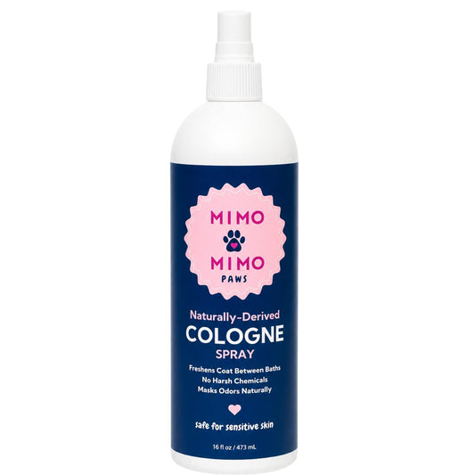MIMO MIMO PAWS Dog Cologne Spray 16 oz – Deodorizing Pet Perfume for Dogs & Cats, Fresh Scent Odor Eliminator, Long-Lasting Between Baths, Alcohol & Paraben Free, Sensitive Skin Safe, Made in USA