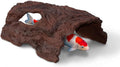 Driftwood Koi Sanctuary, Outdoor Pond Fish Refuge with Weighted Base, Natural Looking Hiding Shelter to Protect Goldfish