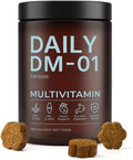DM‑01 Daily Multivitamin for Dogs,12‑in‑1 Soft Chews,Beef Flavor,60 Count