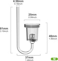 FZONE Acrylic Aquarium CO₂ Diffuser Built-in Check Valve