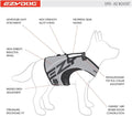EzyDog DFD X2 Dog Life Jacket, Grab Handle, Reflective Trim - Large